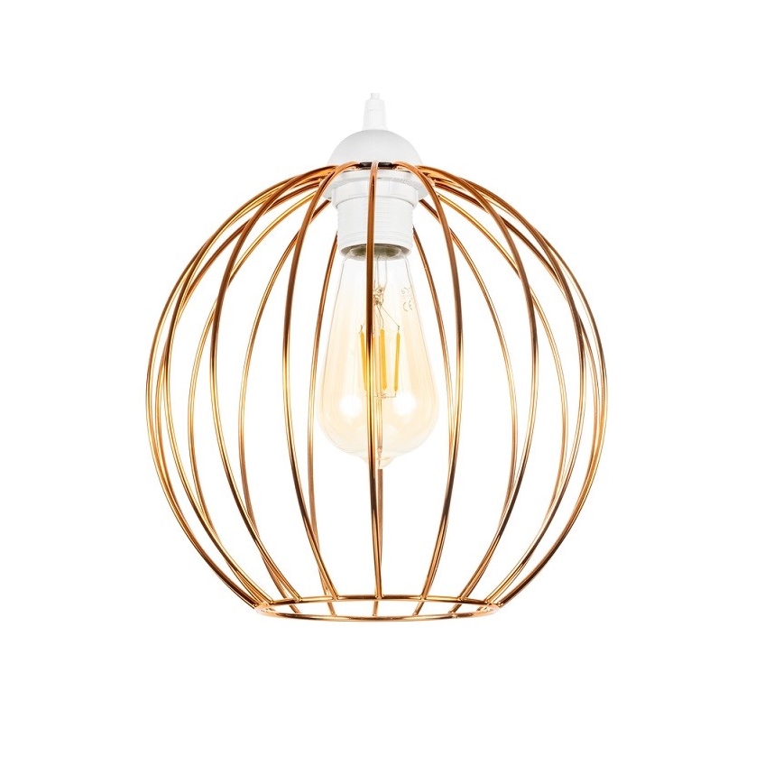 Candeeiro suspenso MATT 2xE27/60W/230V aranha branco/cobre