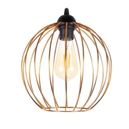 Candeeiro suspenso MATT 3xE27/60W/230V aranha preto/cobre