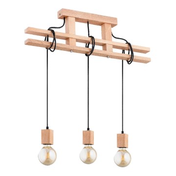 Candeeiro suspenso MAXXY 3xE27/15W/230V bege