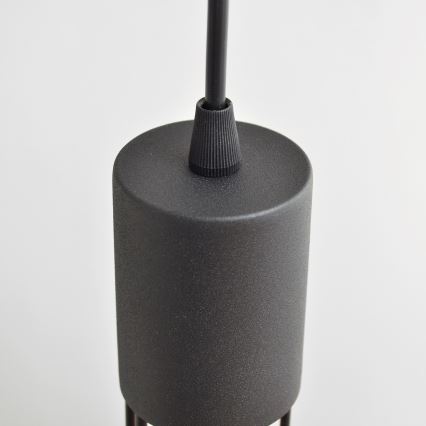 Candeeiro suspenso MELODY 3xE27/15W/230V preto