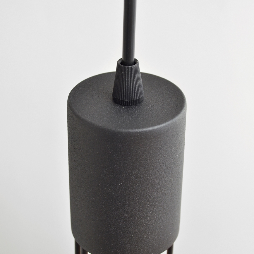 Candeeiro suspenso MELODY 3xE27/15W/230V preto