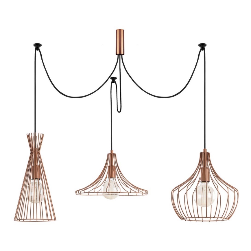 Candeeiro suspenso MEZOPOTAMYA 3xE27/40W/230V aranha