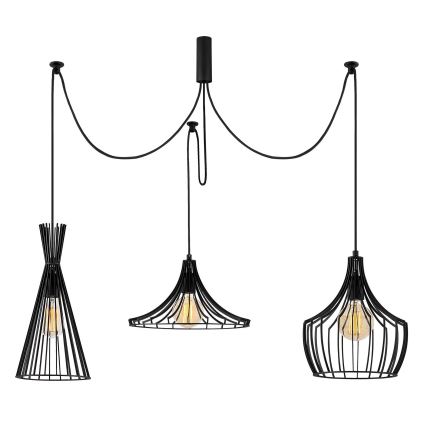 Candeeiro suspenso MEZOPOTAMYA 3xE27/40W/230V aranha