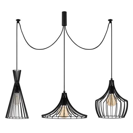 Candeeiro suspenso MEZOPOTAMYA 3xE27/40W/230V aranha