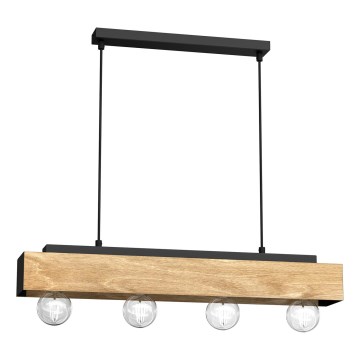 Candeeiro suspenso MILUZA 4xE27/15W/230V