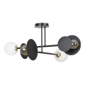 Candeeiro suspenso MINERVA 2xE27/15W + 2xE14/10W/230V preto