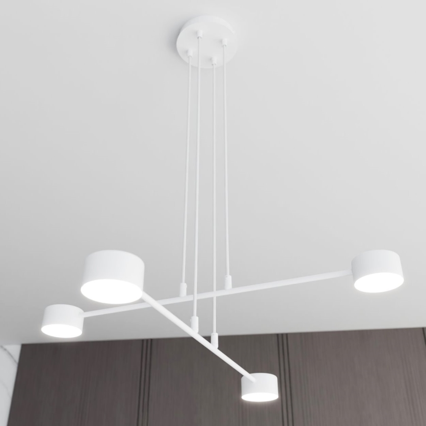 Candeeiro suspenso MODUS 4xGX53/10W/230V branco