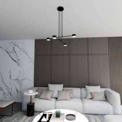 Candeeiro suspenso MODUS 4xGX53/12W/230V preto