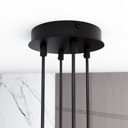 Candeeiro suspenso MODUS 4xGX53/12W/230V preto