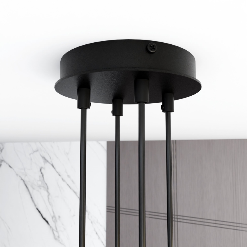 Candeeiro suspenso MODUS 4xGX53/12W/230V preto