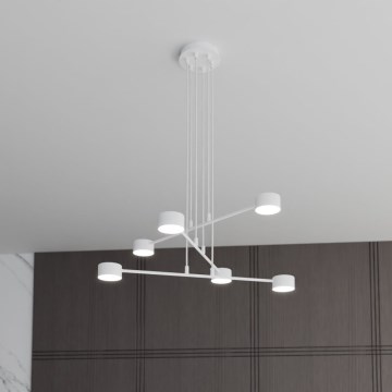 Candeeiro suspenso MODUS 6xGX53/10W/230V branco