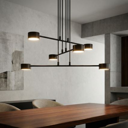 Candeeiro suspenso MODUS 6xGX53/10W/230V preto
