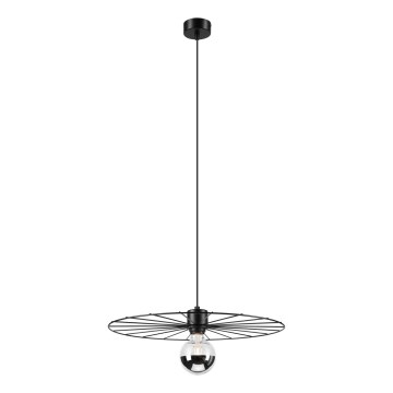 Candeeiro suspenso MONTANA 1xE27/15W/230V diâmetro 45 cm preto
