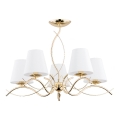 Candeeiro suspenso MONZA 5xE14/10W/230V dourado