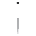 Candeeiro suspenso MOSAIC 1xG9/12W/230V preto/cromado brilhante