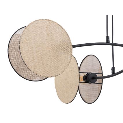 Candeeiro suspenso MOTIF 4xE14/10W/230V bege