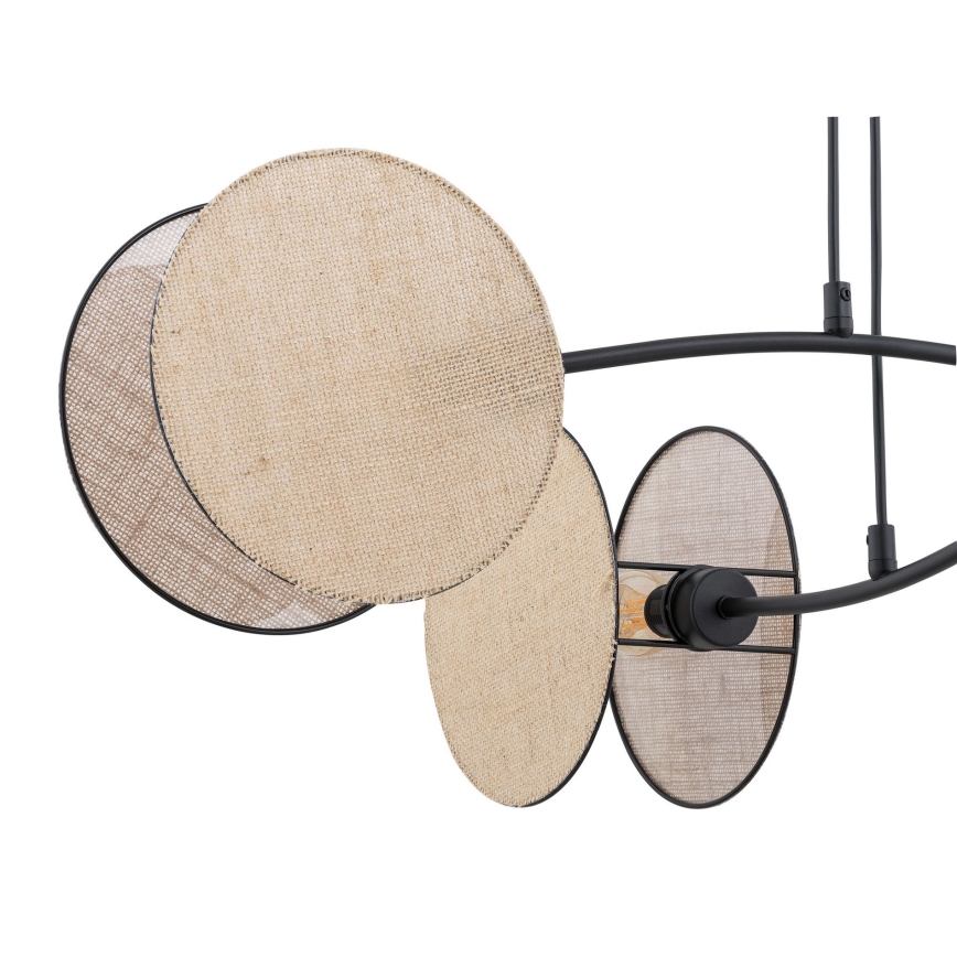 Candeeiro suspenso MOTIF 4xE14/10W/230V bege