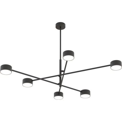 Candeeiro suspenso NATSU 6xGX53/12W/230V preto