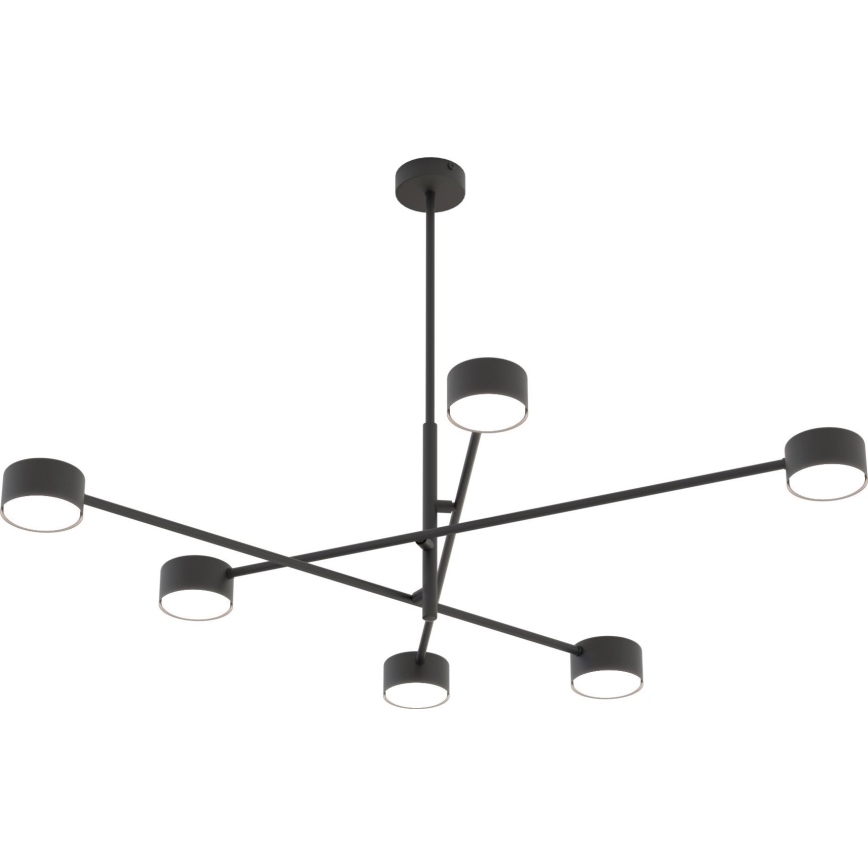 Candeeiro suspenso NATSU 6xGX53/12W/230V preto