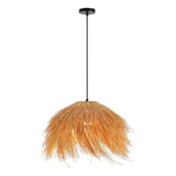 Candeeiro suspenso NATURALEZA 1xE27/40W/230V diâmetro 55 cm vime
