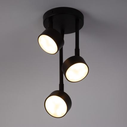 Candeeiro suspenso NEMO 3xGX53/12W/230V preto