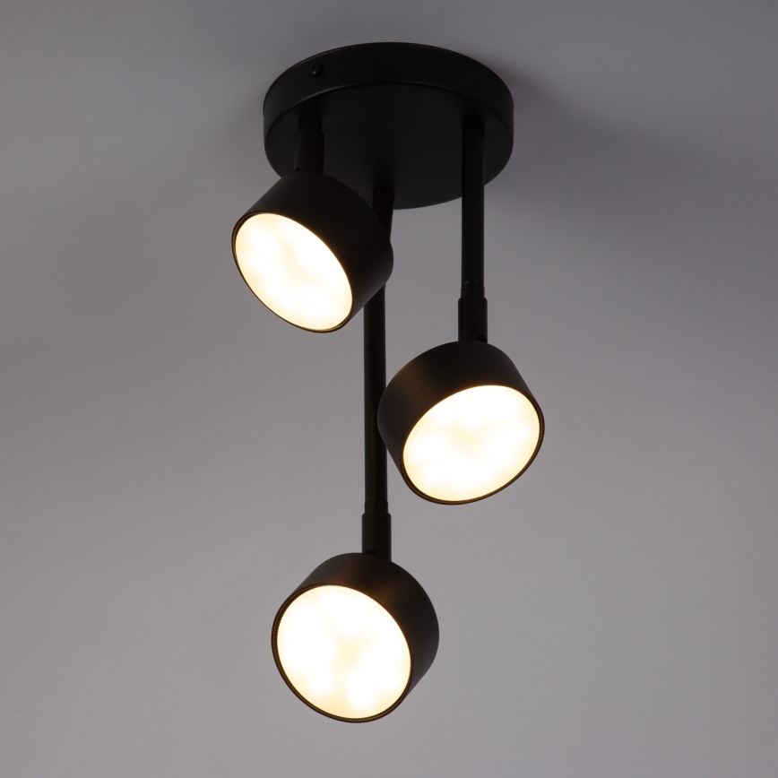 Candeeiro suspenso NEMO 3xGX53/12W/230V preto