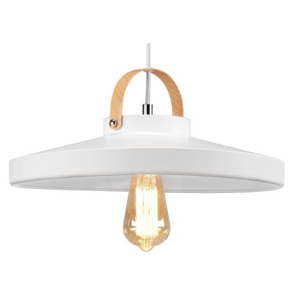 Candeeiro suspenso NEXT 1xE27/60W/230V branco