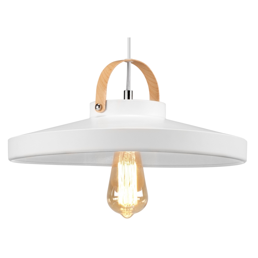 Candeeiro suspenso NEXT 1xE27/60W/230V branco