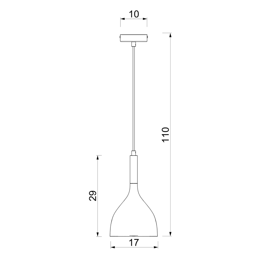 Candeeiro suspenso NOAK 1xE27/15W/230V latão/dourado