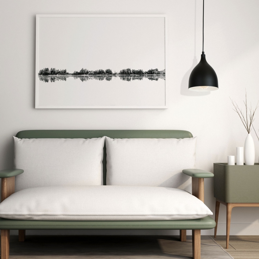 Candeeiro suspenso NOAK 1xE27/15W/230V preto