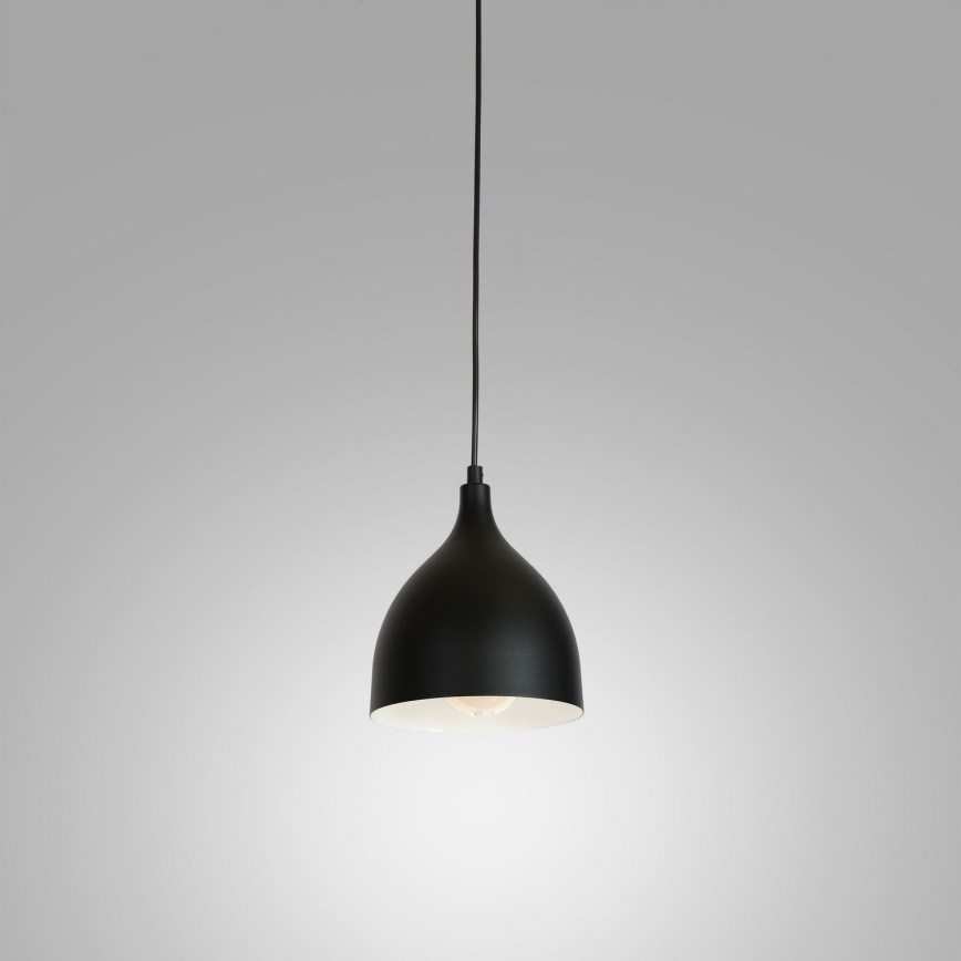 Candeeiro suspenso NOAK 1xE27/15W/230V preto