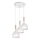 Candeeiro suspenso NOAK WOOD 3xE27/15W/230V branco/faia