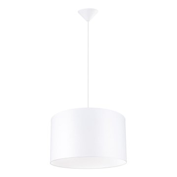 Candeeiro suspenso NOVA 1xE27/15W/230V diâmetro 40 cm branco