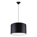Candeeiro suspenso NOVA 1xE27/15W/230V diâmetro 40 cm preto