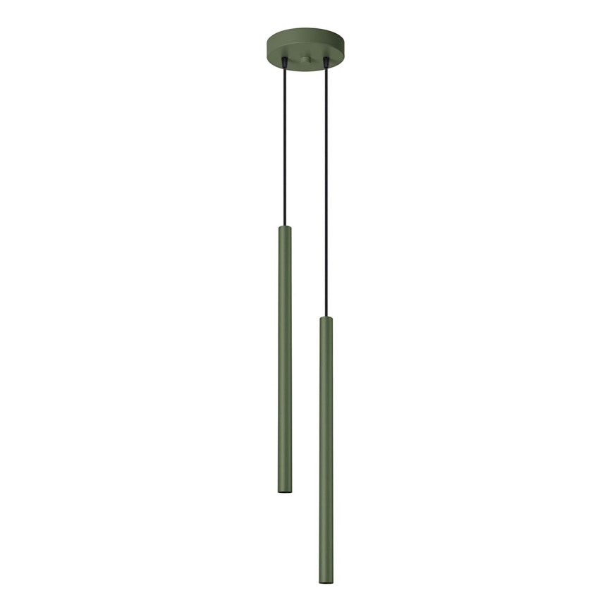 Candeeiro suspenso PASTELO 2xG9/8W/230V verde