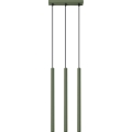Candeeiro suspenso PASTELO 3xG9/8W/230V verde