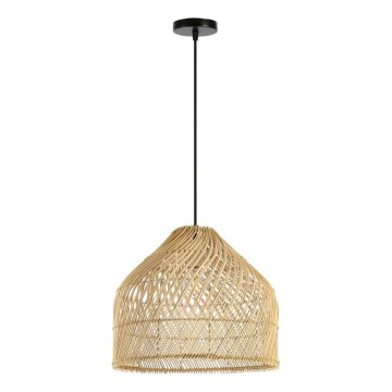 Candeeiro suspenso PELO 1xE27/40W/230V diâmetro 40 cm vime