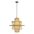 Candeeiro suspenso PINCHOS 1xE27/40W/230V diâmetro 45 cm bambu