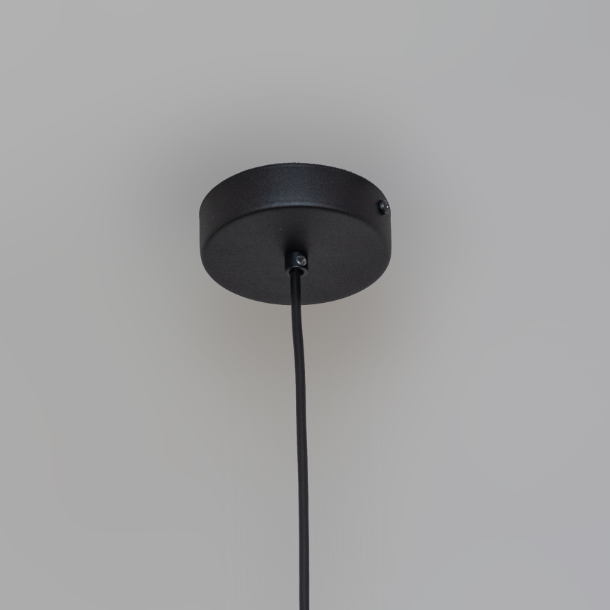 Candeeiro suspenso por cabo ETNA II 1xE27/15W/230V Ø 18,5 cm preto