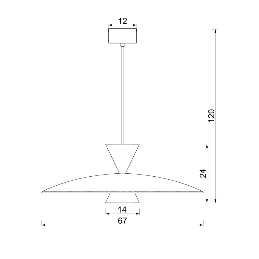 Candeeiro suspenso por cabo MISTIC 1xGX53/15W/230V bege