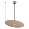 Candeeiro suspenso por cabo PIATTO 1xGX53/15W/230V Ø 45 cm bege
