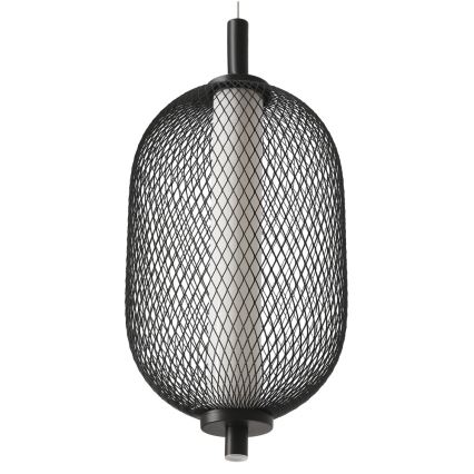 Candeeiro suspenso por cabo PUMA LED/10W/230V Ø 15 cm preto