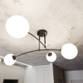 Candeeiro suspenso PREGOS 4xE14/10W/230V preto