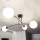 Candeeiro suspenso PREGOS 4xE14/10W/230V preto