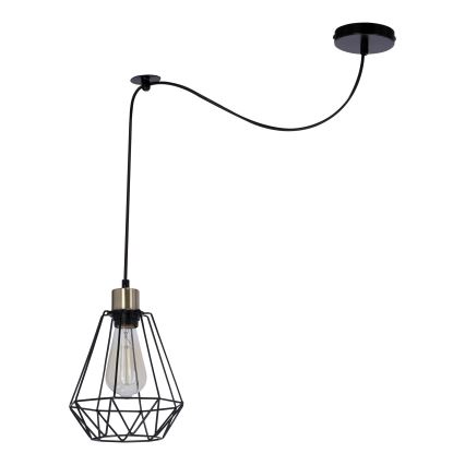 Candeeiro suspenso PRIMO 1xE27/60W/230V aranha