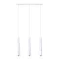 Candeeiro suspenso PRYSM 3xG9/8W/230V branco