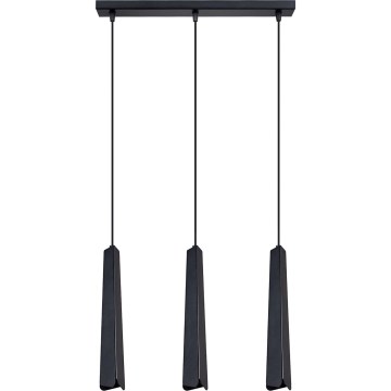 Candeeiro suspenso PRYSM 3xG9/8W/230V preto