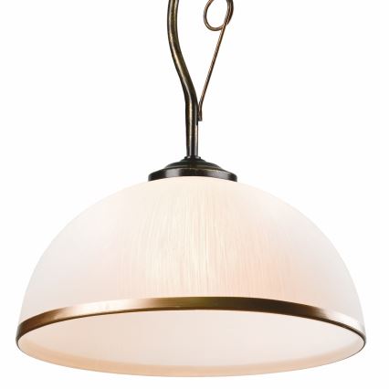 Candeeiro suspenso RETRO 1xE27/60W/230V preto pátina