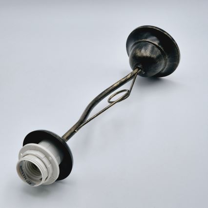 Candeeiro suspenso RETRO 1xE27/60W/230V preto pátina