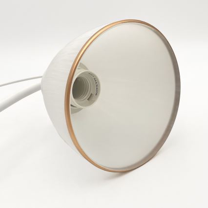 Candeeiro suspenso RETRO 2xE27/60W/230V branco mate